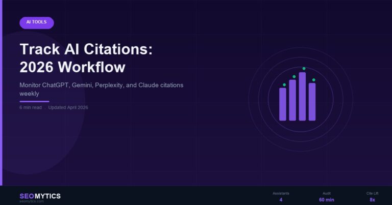 AI citations dashboard showing tracking results across ChatGPT Gemini Perplexity and Claude